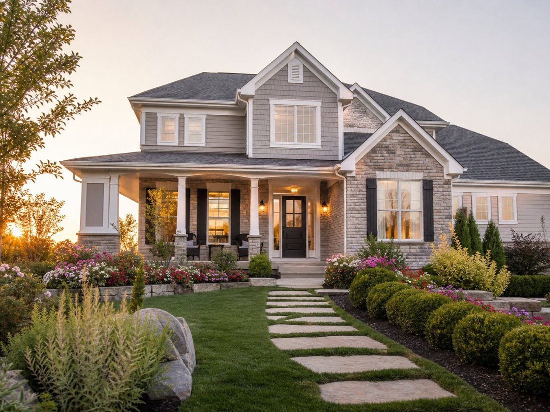 A finished exterior and garden renovation by Design Homes Style